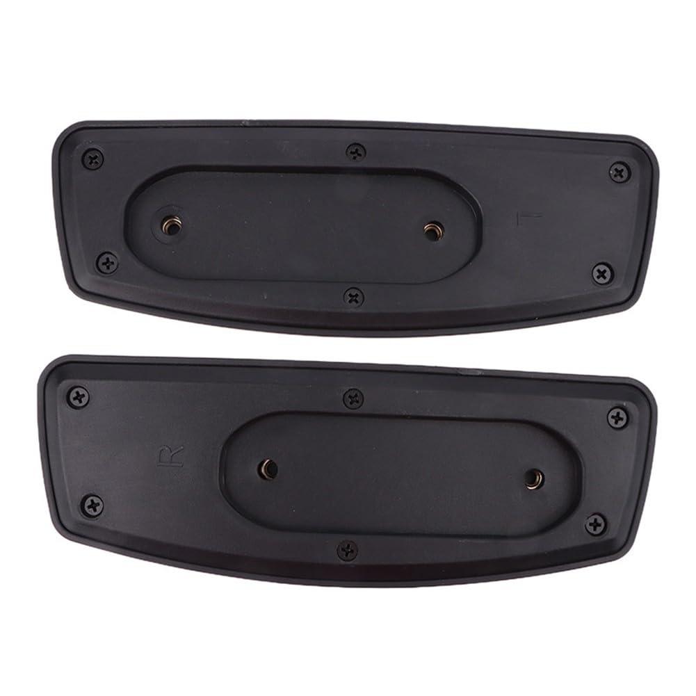 Desiumite Office Chair Armrest Replacement Pads Anti-Slip Plastic Protective Covers With Pre-Drilled Mounting Holes For Gaming Computer Chair 24x8.5cm Black(Fixed sides)