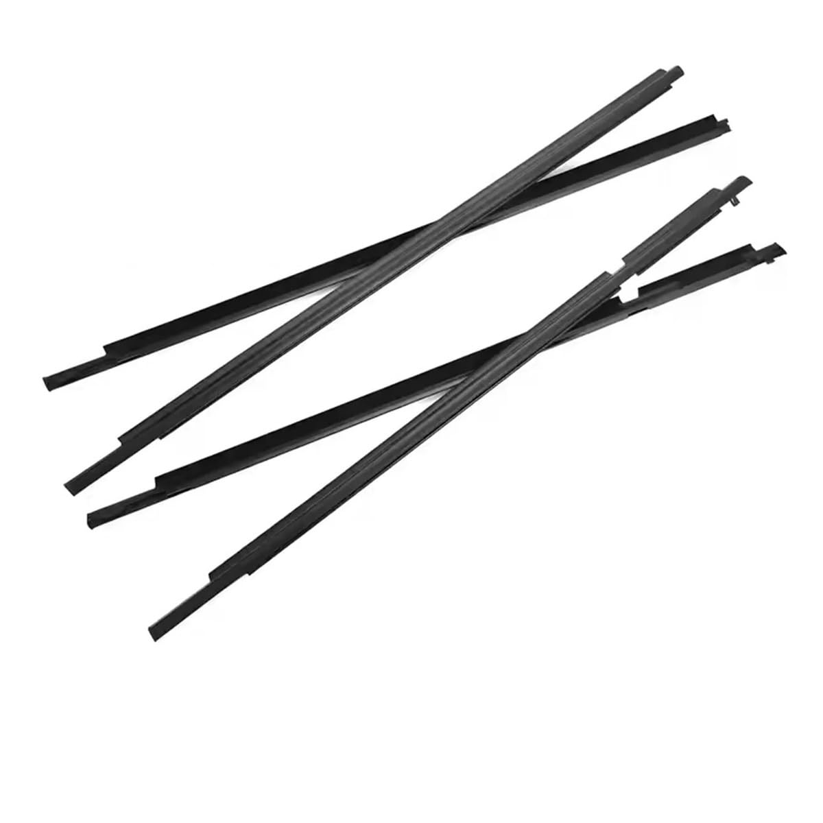 Sealing Strip 4PCS Black for Toyota for Land Cruiser Prado 120 Series 2003-2009 Car Weatherstrip Window Molding Trim Glass Seal Belt