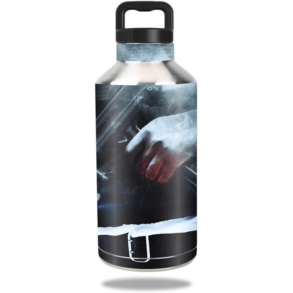 MightySkins Vinyl Skin Decal For Ozark Trail 64 Oz Water Bottle - Rainbow Streaks Design | Removable Wrap - View #3