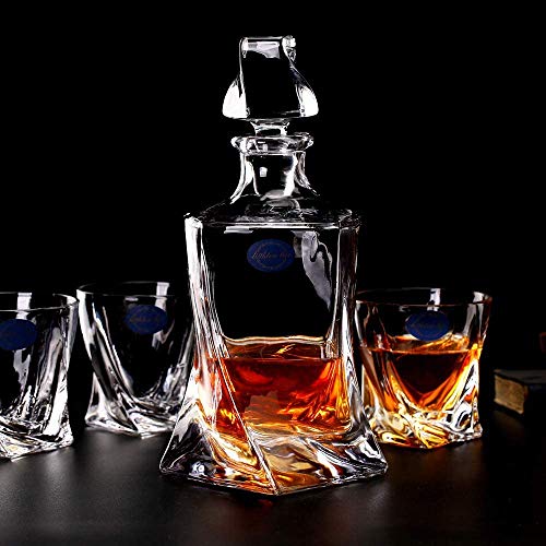 Buy Lighten Life Whiskey Decanter Sets,NonLead Crystal Whiskey Glasses