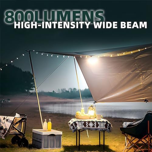 Image of WARSUN Solar Charging Camping Lantern Flashlight, 800 Lumens, Hangable Emergency Light, Portable Power Bank, Suitable for Outdoor, Camping, Emergency.