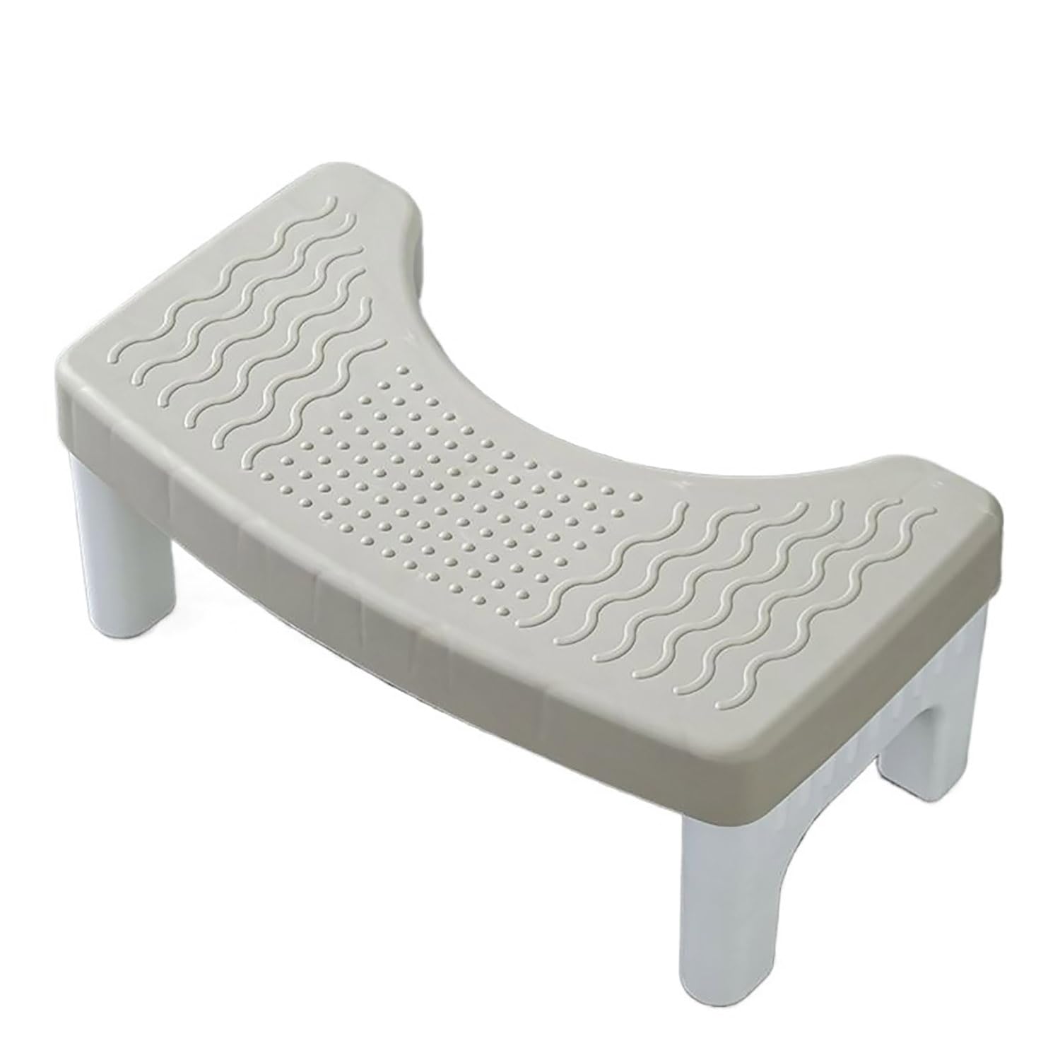 Taburete de baño Adultos, Ideal para Mejorar la Postura y aliviar el síndrome del intestino Irritable, el estreñimiento y Las hemorroides (Gris).