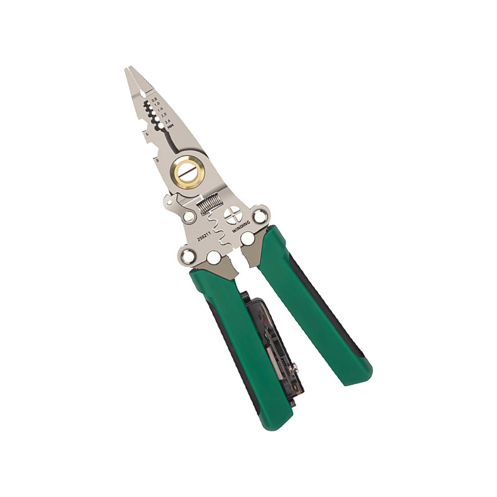 Hsioluted Splitting Pliers Electricians ' Option Wire Strippers Multifunctional Tool With Voltages Testing Capability Green Nonslip Grip Wire Stripping Plier