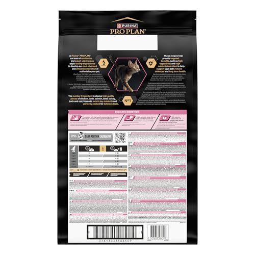 PURINA PRO PLAN Cat Delicate Adult OPTIRENAL reich an Truthahn Trockenfutter Beutel 10kg
