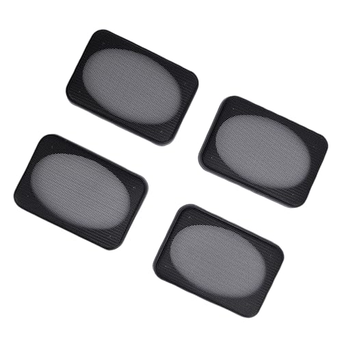 Plyisty Ponts D'espace en Treillis Métalliques Percés 4 Pièces d'acier roulé en Acier roulé en Acier de Subwoofer Rectangulaire en pour Le Cinéma Domestique, Applications Marines (Taille: 162 X 112