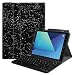 Produktbild Fintie Tastatur Hülle für Samsung Galaxy Tab S3 T820 / T825 (9,68 Zoll) Tablet-PC - Ultradünn leicht Ständer Schutzhülle mit magnetisch Abnehmbarer drahtloser Deutscher Bluetooth Tastatur, Sternbild