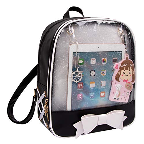 Shidan Ita Bag Candy Leder Rucksack Bowknot Kawaii Fenster Mädchen Schultasche FM8 Cover