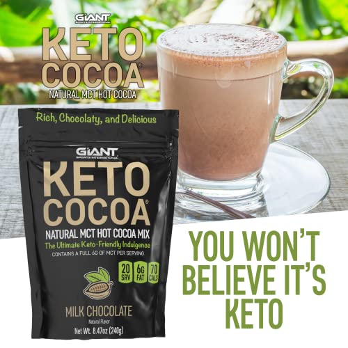 Giant Sports International 711583543074 Keto Cocoa | Delicious Sugar Free Instant Hot Chocolate Mix With 6G Of Mcts For Ketogenic Diet Low Carb Lifestyle thumb #2