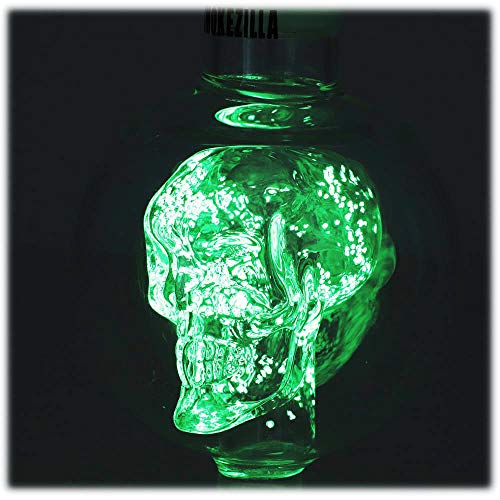 Smokezilla® Skull Molassefänger leuchtend I Molassefänger aus Borosilikatglas mit eingearbeitetem Totenkopf (Glow Grün… – Bild 4