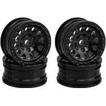 0.7" Aluminum Wheels for 1/30 Axial SCX30 RC Crawler Upgrade Parts Black