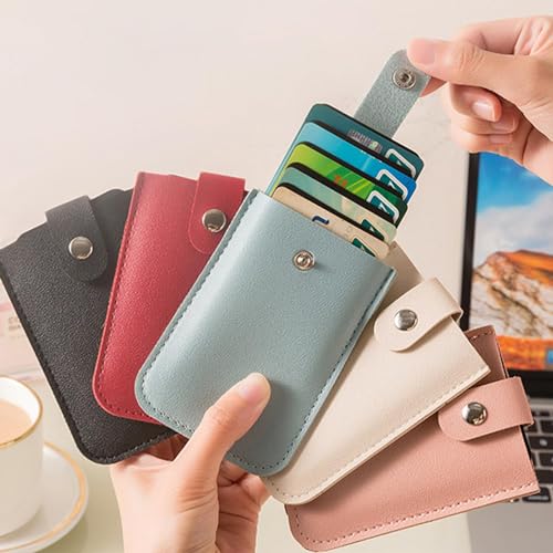 CardCarie - Pull-Out Card Organizer, CardCarie Personalized Stackable Pull-Out Card Holder, Credit Card Holder Wallet, Credit Card Holder with Magnetic Closure (2-E)2