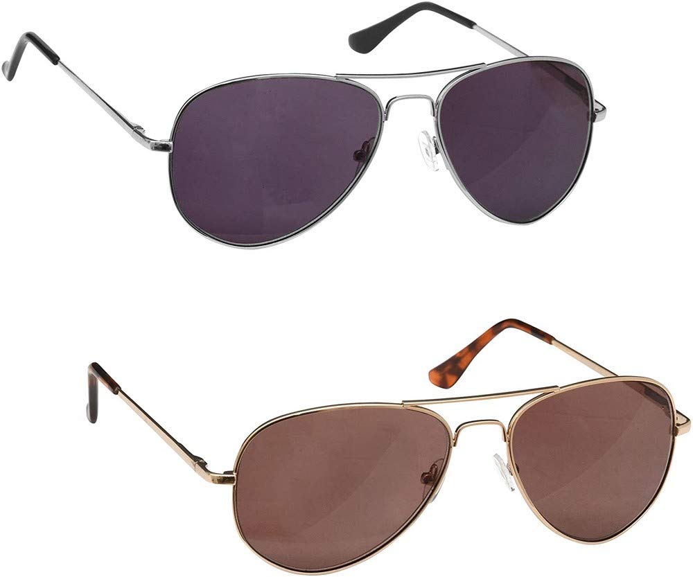 The Reading Glasses Company Gafas De Lectura Plata Y Oro Lectores De Sol Valor Pack 2 Uv400 Hombres Mujeres Ss8-89 +2,00 2 Unidades 70 g