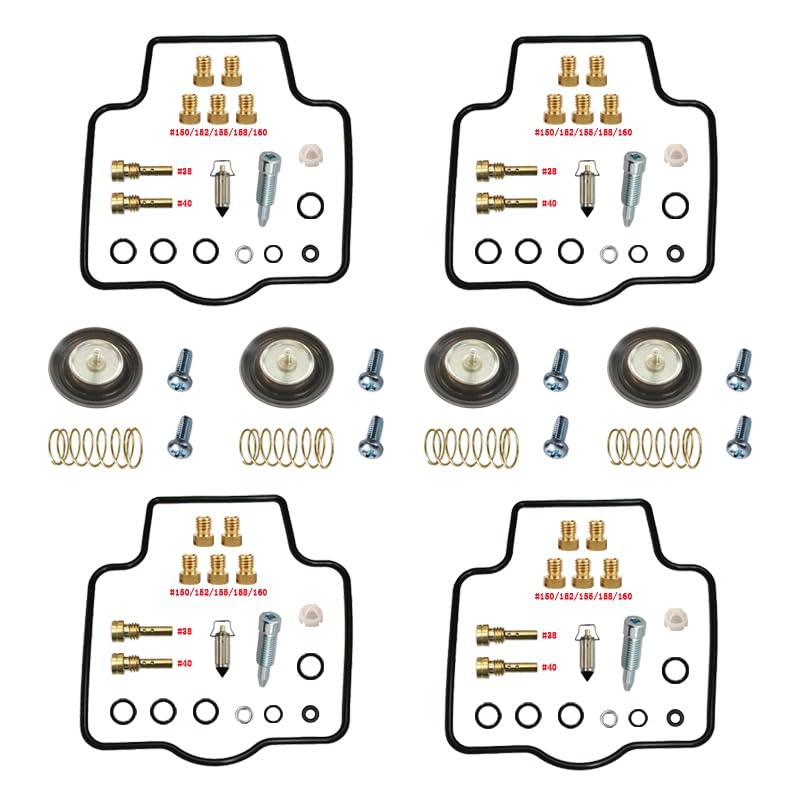 Kit Carburateur ZX900-C 1998-1999 avec Joints Nitrile Haute Résistance et Valve Air Cut