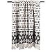 DII California Casual, Colby Southwest Woven Throw, Black & Gray, 50x60