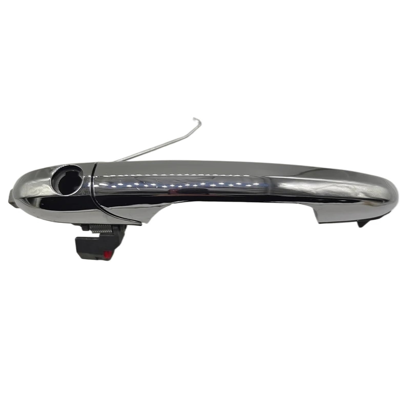 OUVECR for Fiat 500 2007-2020 Drivers Left Or Passenger Right Side Door Handle with Chrome 735592028 735451696 Car Outer Door Handle(Left with Hole)