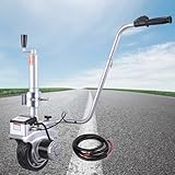 DUANWUS Motorized Jockey Wheel Trailer Mover, 12V/350W Ratchet Jack, Heavy-Duty Mobile Tool, Non-Slip Wheel, for Trailers/Caravans/Boats