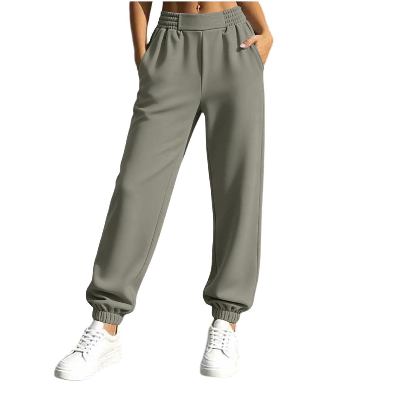 Hose Weite Stoffhose Wide Leg Leggings Damen Sporthose Hohe Taille Dehnbar Lounge Baggy Weitbeinige Hose Weite Lose Jogginghose Mit Taschen Elegante Traininghose Hosen