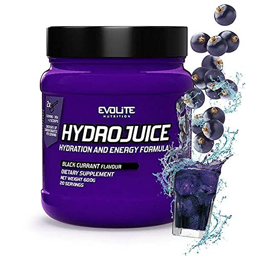 Evolite Nutrition HydroJuice 600 g - Délicieux Boisson Isotonique - Electrolytes Sans Sucre - Isotonic Boisson (Cassis) Cover