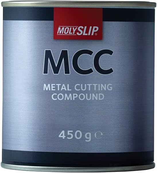 MOLYSLIP - MCC | Metal Cutting Compound | Withstands Extreme Pressure | Reduce Heat and Friction on Metal Tools | Maximise Tool Life | Soft Paste for Brush or Dip Application | 450g