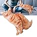Coussin en Forme de Chat, Coussin de Chat Animal hautement simulé Pratique pour Coussin de canapé pour Regarder la télévision pour Lire au lit pour Coussin de Dos(Cat Pillow)