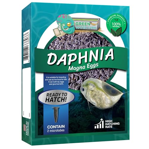 GREEN WATER FARM Daphnia Magna Eggs Live Fish Food for Hatching and Culture Suitable for Feed Betta Fish