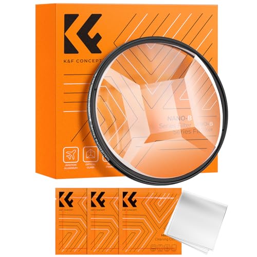 K&F Concept 58mm Fractal Filter Rotatable Prism Camera Lens 4+1 Fractal Special Effects Filter (B Series)