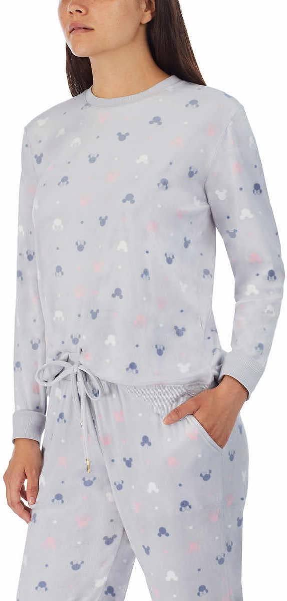 Disney Womens 2 Piece Silky Stretch Fleece Pajama Set - Image 7