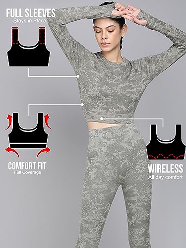 Image of Kobo Medium Impact Slip on Everyday Sports Bra for Women - Lightly-Padded, Non-Wired & High Coverage | Lined Cups with Removable Inserts (Imported)