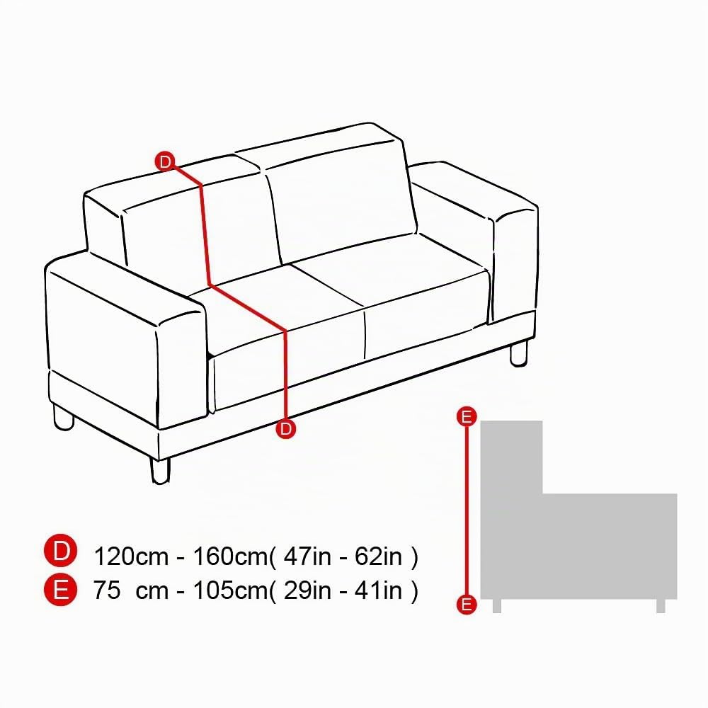 Copridivano Divani in Peluche di Velluto 1 2 3 4 Posti,Ciniglia Morbido Addensato Copri Divano Angolare con Penisola a Destra,Antiscivolo Copri Nuovo Fodera per Divano(3 Seats (185-230cm),13#)