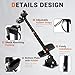 ECOTRIC Universal Adjustable Gun Rack Holder Compatible with Polaris Ranger RZR General Can-Am Defender Pioneer Maverick Kawasaki Mule Teryx Kubota Golf Cart Gun Vertical Floor Mount Truck UTV Steel