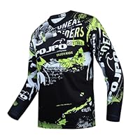 Hotlion Fahrradtrikot Kinder Radtrikot für Kinder Mountainbike Trikot Jungen Langarm MTB Rennbekleidung Mädchen BMX Shirt