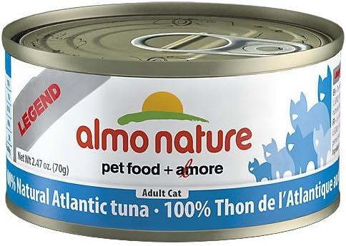 Almo 2.47 Oz Legend Atlantic Tuna Canned Cat Food (24 Case), Medium