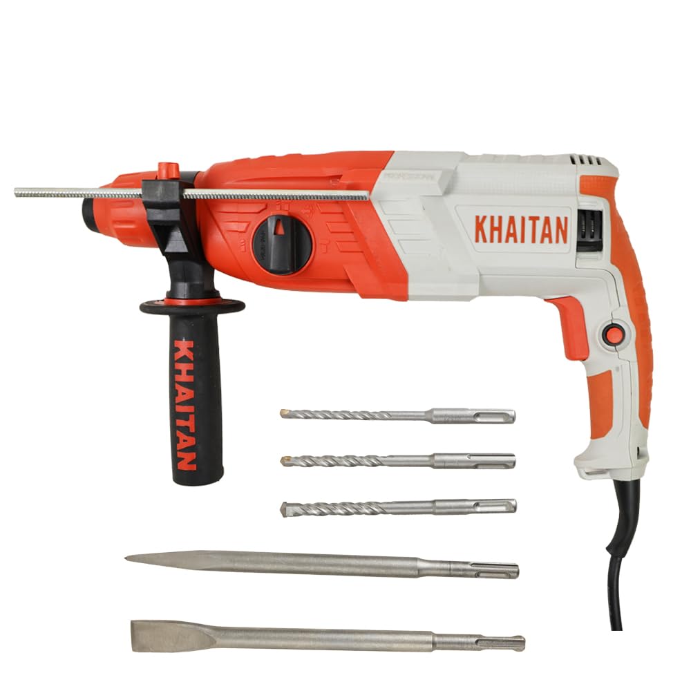 KHAITAN KPRH26 Heavy Duty Industrial Quality 26 MM Rotary Hammer Drill Machine| 850W, 1100 RPM | Steel: 13mm, Wood: 30mm, Concrete: 26mm | 6 Months Warranty (B0D9WVHPFK) Amazon Price History, Amazon Price Tracker