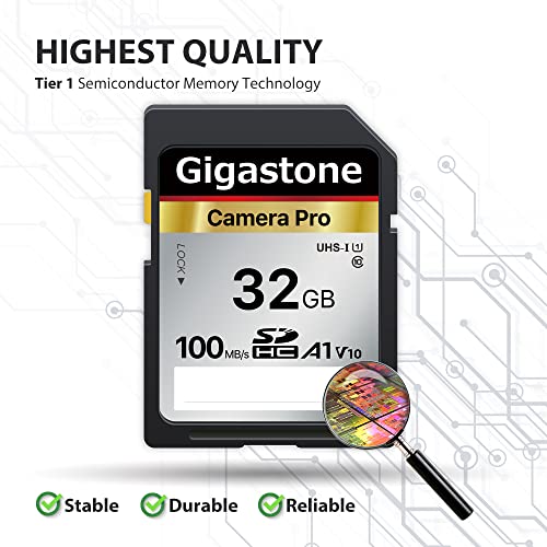 5-Years Data RecoveryGIGASTONE 32GB SD Card V10 SDHC Memory Card High Speed Full HD Video Compatible with Canon Nikon Sony Pentax Kodak Olympus Panasonic Digital Camera - Image 2