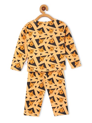 Image of The Mom Store Kids Cotton Night Suit for Boys and Girls | Breathable Night Dress for Kids Boys and Girls | Printed Nightsuit Pajama Set | Comfortable All-Season Sleepwear for Daily Use | Combo Set
