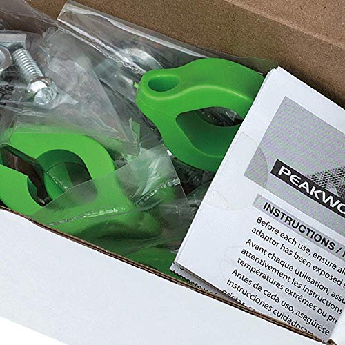 Image of Peakworks Tool Tethering System, 3 /4 inch Round Clamp, HDPE, Green (Pack of 10), V8561302