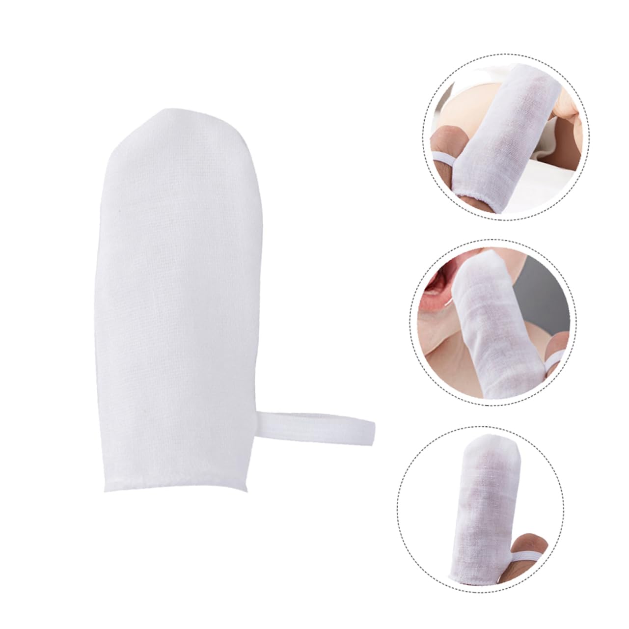 2sets Spazzolini Finger Per Orale Per e Gengive Resistente Abitudini Igieniche Fin