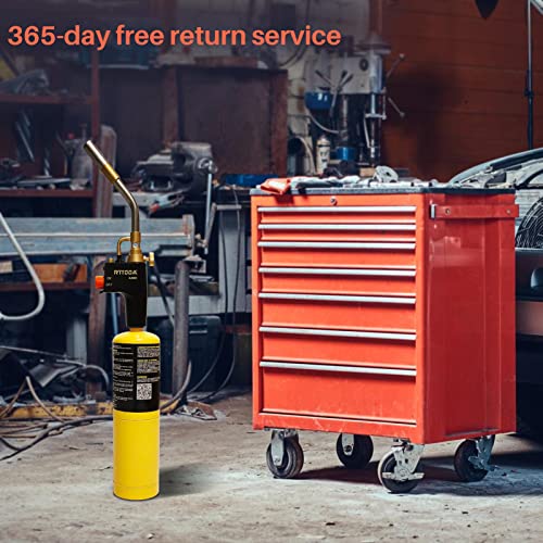 High Intensity Propane Torch Head, Gj-8000 Trigger Start Mapp Gas Torch Map Gas Torch Kit With Self Ignition, Pencil Flame Welding Torch Fuel By Mapp, Map/Pro, Propane Torch Kit（Csa Certified) #TOP6