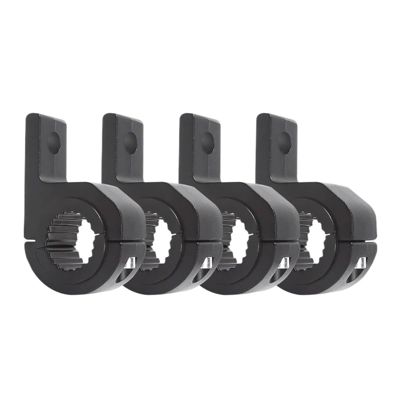 Ahusrwe 4 Pieces Bracket Light Aluminum Alloy Motorcycle Headlight Spotlight Clamps Bracket Tube Mount Fog Light Auxiliary Lamp Holder 25-32Mm(4 Pieces)
