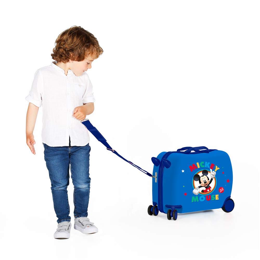 Disney Circle Mickey Valigia per bambini Azzurro 50x38x20 cms Rigida ABS Chiusura a combinazione numerica 34L 2,1Kgs 4 Ruote Bagaglio a mano