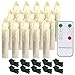 Produktbild SWANEW 30x LED Weihnachtsbaumkerzen kabellos Warmweiß Dimmbar Weihnachtskerzen Lichterkette LED Kerzen mit Fernbedienung Timer Wasserdichte für Weihnachtsbaum