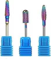 JOGO 3 BROCAS DE TUNGSTENIO UNHAS GEL ACRIGEL FIBRA MANICURE