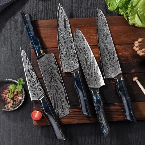 Set Cuchillos Cocina 5 Piezas Acero Inox miniatura 2