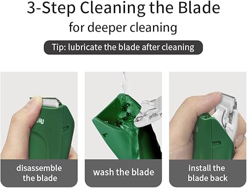 Miniatura 6 de Cortapelos para bebés para principiantes, kit profesional de corte de pelo de bebé de 13 piezas, cortapelos silenciosos para autismo con IPX7