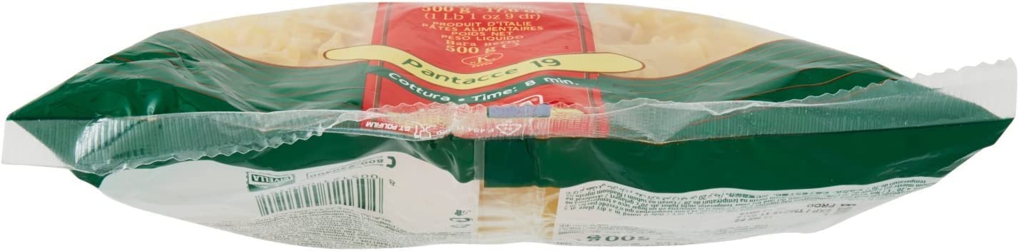 20 pastas Divella 100% Italiano N° 19 Pantacce 500 gr