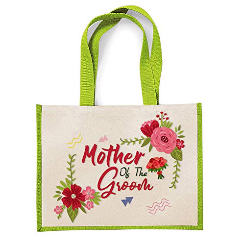 Getagift Mother Of The groom Wedding Themed Canvas Shopping Jute Bag Valentine/Wedding Gift. (Apple Green)