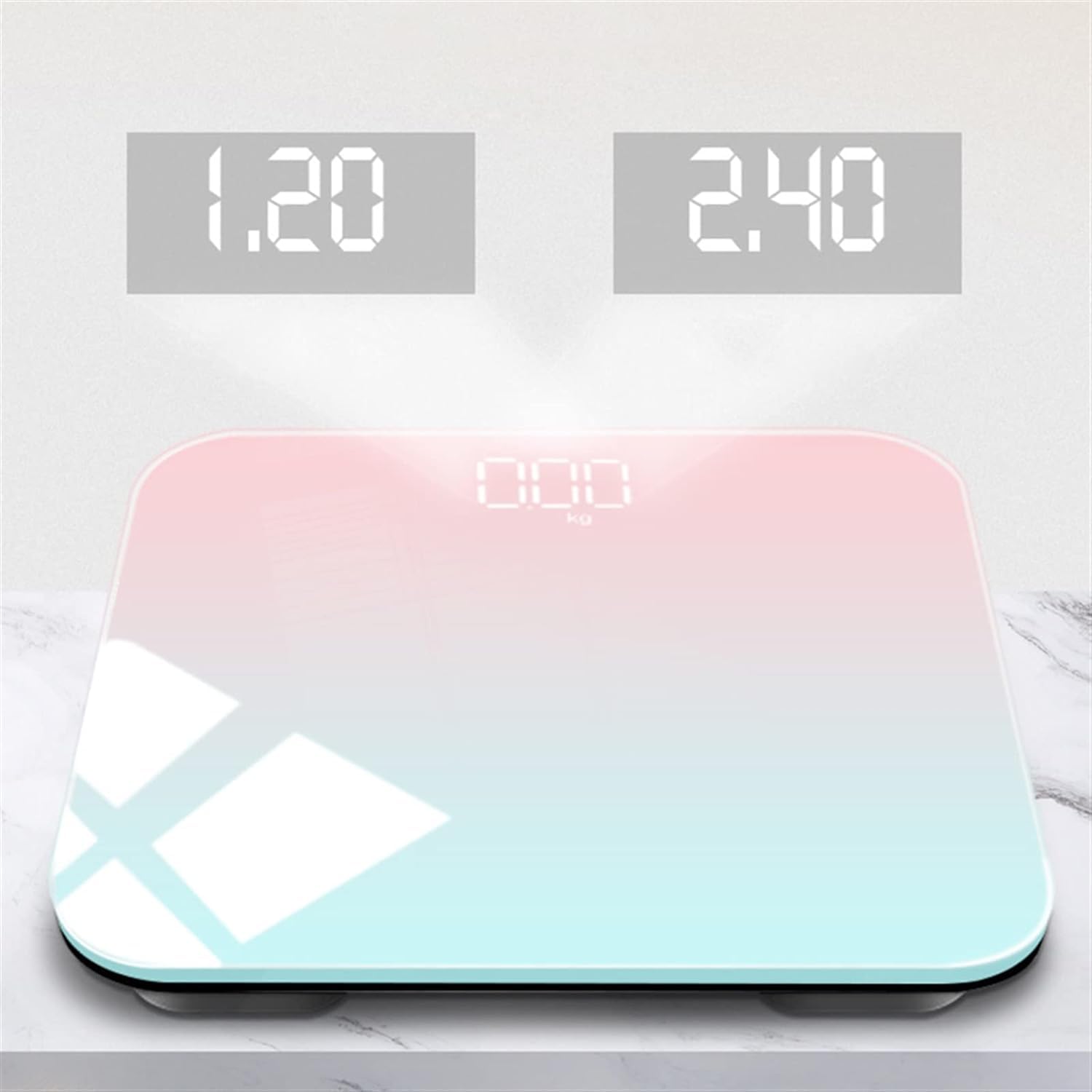 Balanza Báscula de baño con pantalla LED, balanza Digital de alta precisión para personas, báscula corporal electrónica con carga USB Alta precisión