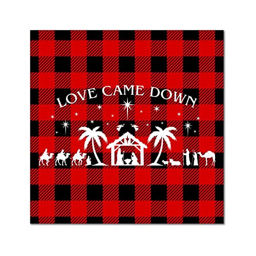Décoration murale bois Love Came Down pour cuisine et table