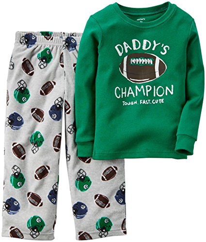 Carter's Little Girls' 2 Piece PJ Set (Toddler/Kid) - Football