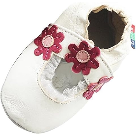 Carozoo Baby Girls’ Slouch Boots White Size: 5 UK Cover